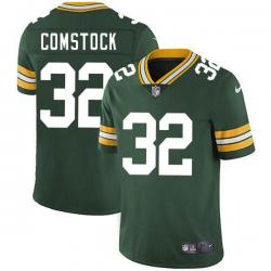 Green Rudy Comstock Packers Jersey Custom Sewn-on Patches Mens Womens Youth