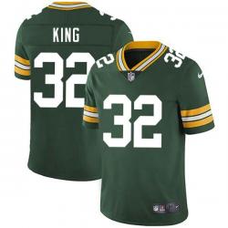 Green Don King Packers Jersey Custom Sewn-on Patches Mens Womens Youth