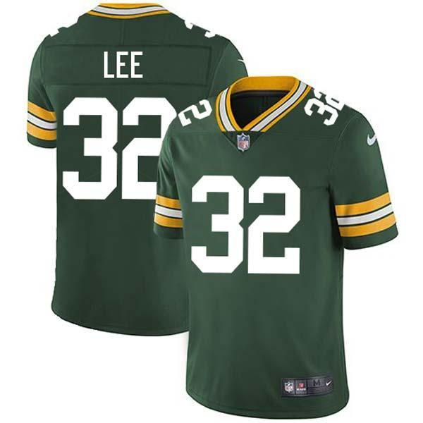 Green ReShard Lee Packers Jersey Custom Sewn-on Patches Mens Womens Youth