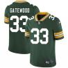 Green Les Gatewood Packers Jersey Custom Sewn-on Patches Mens Womens Youth