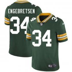 Green Tiny Engebretsen Packers Jersey Custom Sewn-on Patches Mens Womens Youth