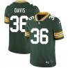 Green Kenneth Davis Packers Jersey Custom Sewn-on Patches Mens Womens Youth