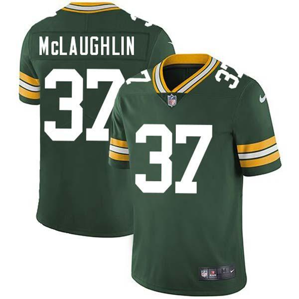 Green Lee McLaughlin Packers Jersey Custom Sewn-on Patches Mens Womens Youth