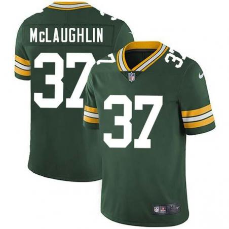 Green Lee McLaughlin Packers Jersey Custom Sewn-on Patches Mens Womens Youth
