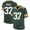 Green Aaron Rouse Packers Jersey Custom Sewn-on Patches Mens Womens Youth