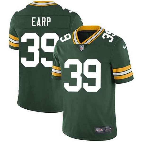 Green Jug Earp Packers Jersey Custom Sewn-on Patches Mens Womens Youth