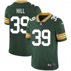 Green Jim Hill Packers Jersey Custom Sewn-on Patches Mens Womens Youth