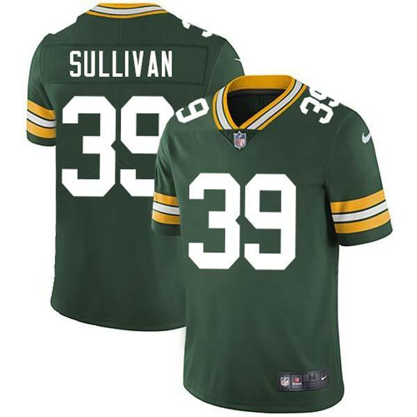Green Chandon Sullivan Packers Jersey Custom Sewn-on Patches Mens Womens Youth