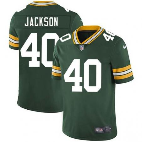 Green Johnnie Jackson Packers Jersey Custom Sewn-on Patches Mens Womens Youth