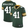 Green Lou Mihajlovich Packers Jersey Custom Sewn-on Patches Mens Womens Youth