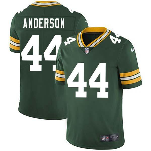 Green Vickey Ray Anderson Packers Jersey Custom Sewn-on Patches Mens Womens Youth