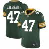 Green Scott Galbraith Packers Jersey Custom Sewn-on Patches Mens Womens Youth