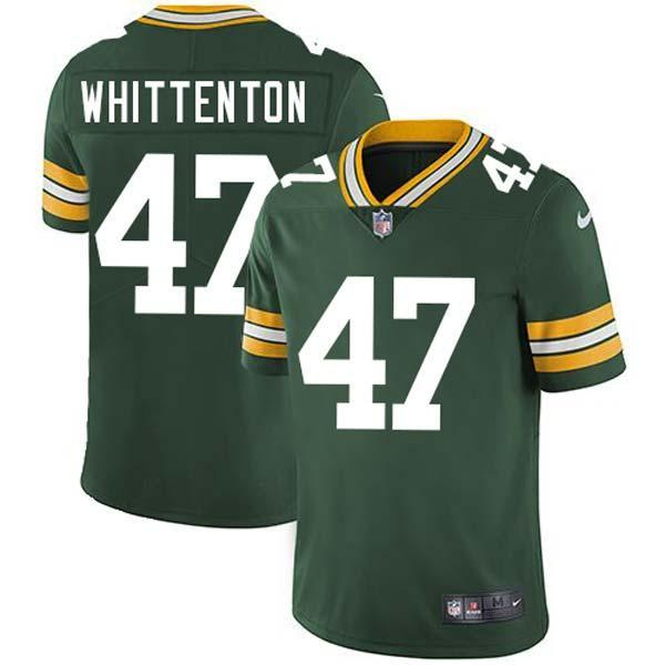 Green Jesse Whittenton Packers Jersey Custom Sewn-on Patches Mens Womens Youth