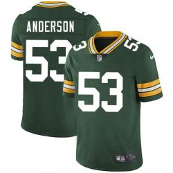 Green Aric Anderson Packers Jersey Custom Sewn-on Patches Mens Womens Youth