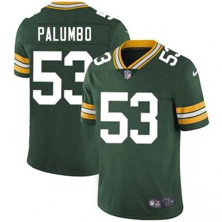 Green Sam Palumbo Packers Jersey Custom Sewn-on Patches Mens Womens Youth