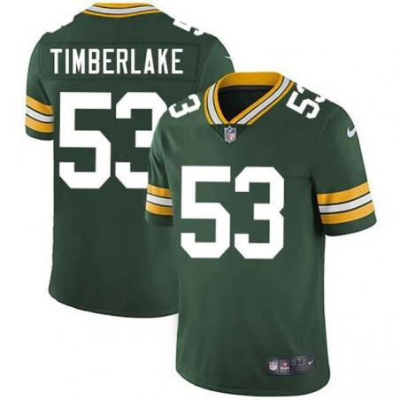 Green George Timberlake Packers Jersey Custom Sewn-on Patches Mens Womens Youth