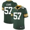 Green John Leake Packers Jersey Custom Sewn-on Patches Mens Womens Youth