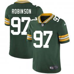 Green Luther Robinson Packers Jersey Custom Sewn-on Patches Mens Womens Youth