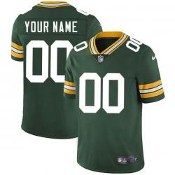 Green Custom Green Bay Packers Jersey Sewn-on Patches Mens Womens Youth