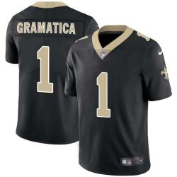 Black Martin Gramatica Saints #1 Stitched American Football Jersey Custom Sewn-on Patches Mens Womens Youth