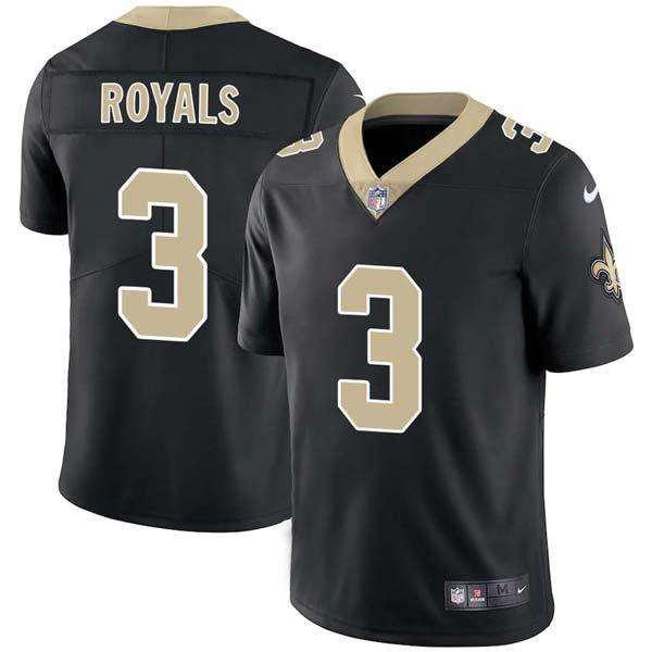 Black Mark Royals Saints #3 Stitched American Football Jersey Custom Sewn-on Patches Mens Womens Youth