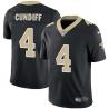 Black Billy Cundiff Saints #4 Stitched American Football Jersey Custom Sewn-on Patches Mens Womens Youth