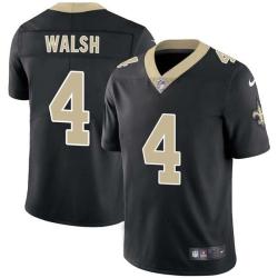 Black Steve Walsh Saints #4 Stitched American Football Jersey Custom Sewn-on Patches Mens Womens Youth