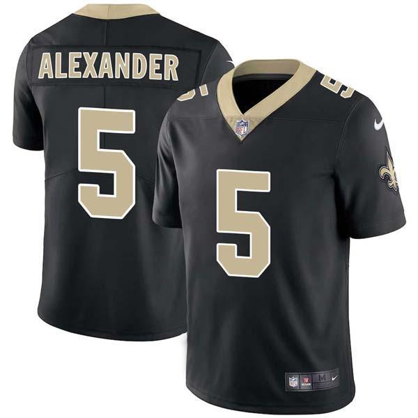Black Kwon Alexander Saints #5 Stitched American Football Jersey Custom Sewn-on Patches Mens Womens Youth