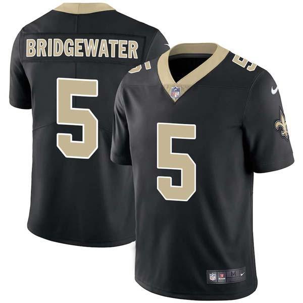 Black Teddy Bridgewater Saints #5 Stitched American Football Jersey Custom Sewn-on Patches Mens Womens Youth
