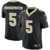Black Teddy Bridgewater Saints #5 Stitched American Football Jersey Custom Sewn-on Patches Mens Womens Youth