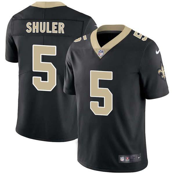 Black Heath Shuler Saints #5 Stitched American Football Jersey Custom Sewn-on Patches Mens Womens Youth