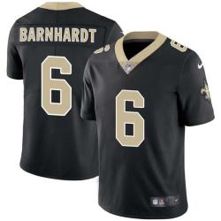 Black Tommy Barnhardt Saints #6 Stitched American Football Jersey Custom Sewn-on Patches Mens Womens Youth