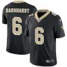 Black Tommy Barnhardt Saints #6 Stitched American Football Jersey Custom Sewn-on Patches Mens Womens Youth