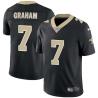 Black Ben Graham Saints #7 Stitched American Football Jersey Custom Sewn-on Patches Mens Womens Youth