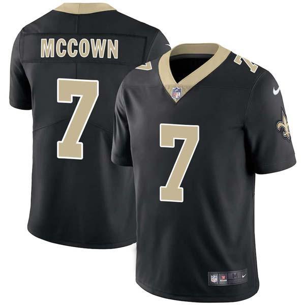 Black Luke McCown Saints #7 Stitched American Football Jersey Custom Sewn-on Patches Mens Womens Youth