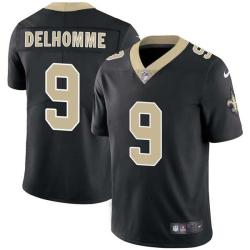 Black Jake Delhomme Saints #9 Stitched American Football Jersey Custom Sewn-on Patches Mens Womens Youth