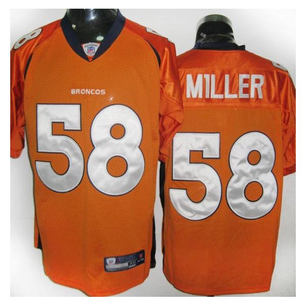 Von Miller Denver Football Jersey - Denver #58 Football Jersey(Orange Throwback)