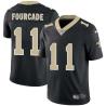 Black John Fourcade Saints #11 Stitched American Football Jersey Custom Sewn-on Patches Mens Womens Youth