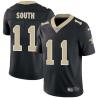 Black Ronnie Lee South Saints #11 Stitched American Football Jersey Custom Sewn-on Patches Mens Womens Youth