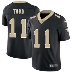 Black Richard Todd Saints #11 Stitched American Football Jersey Custom Sewn-on Patches Mens Womens Youth