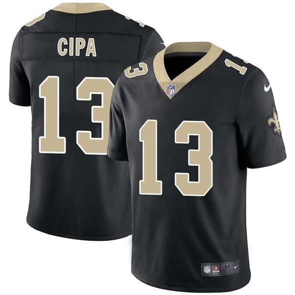 Black Larry Cipa Saints #13 Stitched American Football Jersey Custom Sewn-on Patches Mens Womens Youth