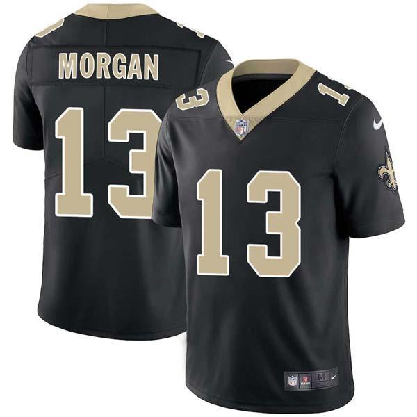 Black Joe Morgan Saints #13 Stitched American Football Jersey Custom Sewn-on Patches Mens Womens Youth