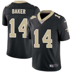 Black Kawaan Baker Saints #14 Stitched American Football Jersey Custom Sewn-on Patches Mens Womens Youth