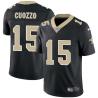 Black Gary Cuozzo Saints #15 Stitched American Football Jersey Custom Sewn-on Patches Mens Womens Youth