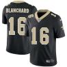Black Tom Blanchard Saints #16 Stitched American Football Jersey Custom Sewn-on Patches Mens Womens Youth