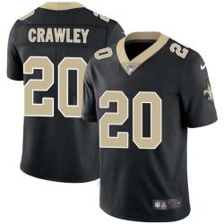 Black Ken Crawley Saints #20 Stitched American Football Jersey Custom Sewn-on Patches Mens Womens Youth