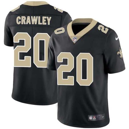 Black Ken Crawley Saints #20 Stitched American Football Jersey Custom Sewn-on Patches Mens Womens Youth