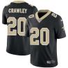 Black Ken Crawley Saints #20 Stitched American Football Jersey Custom Sewn-on Patches Mens Womens Youth