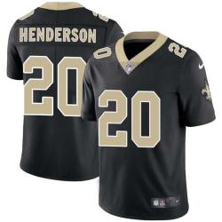 Black Othello Henderson Saints #20 Stitched American Football Jersey Custom Sewn-on Patches Mens Womens Youth