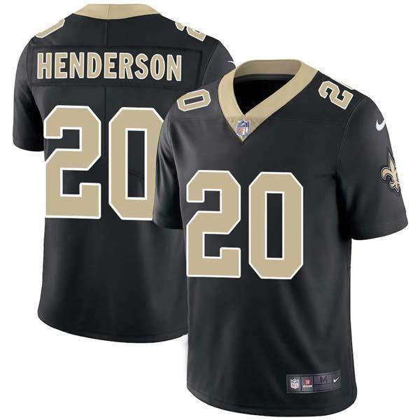 Black Othello Henderson Saints #20 Stitched American Football Jersey Custom Sewn-on Patches Mens Womens Youth